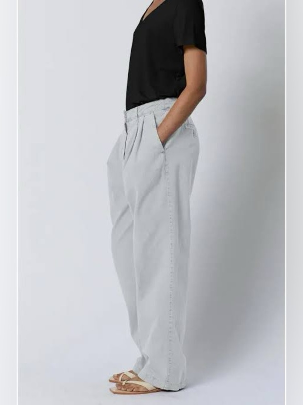 VELVET by Jenny Graham Temescal Pleated Chino Pant, Khaki, Size 8